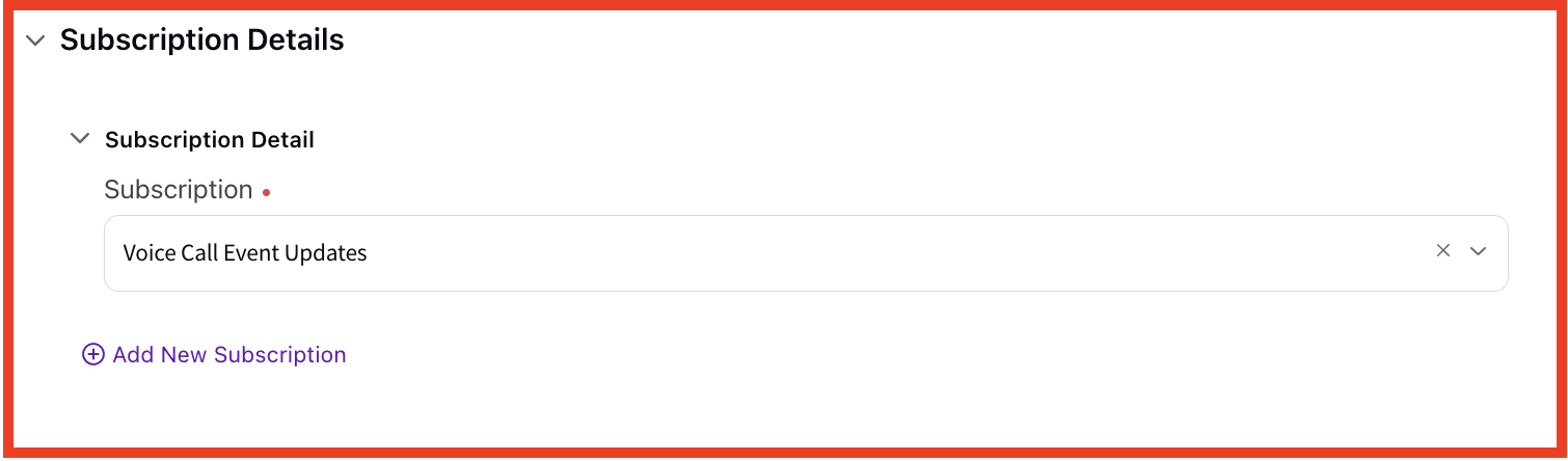 Voice Call Event Updates Webhook
